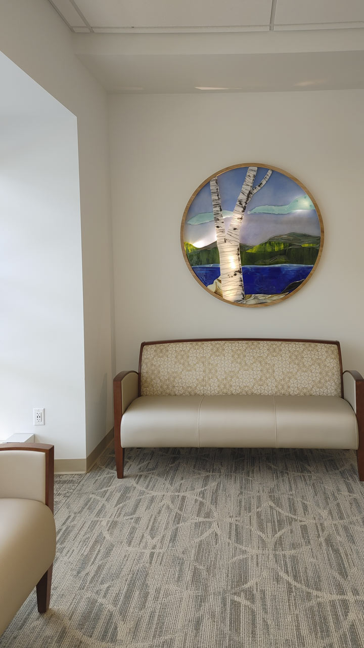 Site-specific LED backlit artwork