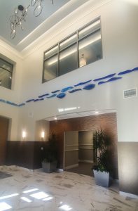 glass art installation