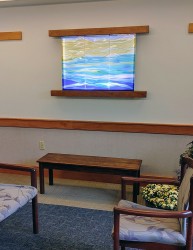 illuminated glass artwork