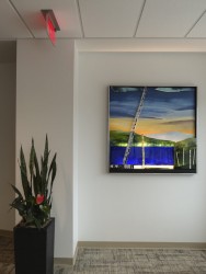 Site-specific LED backlit artwork