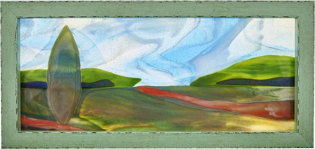 backlit glass art