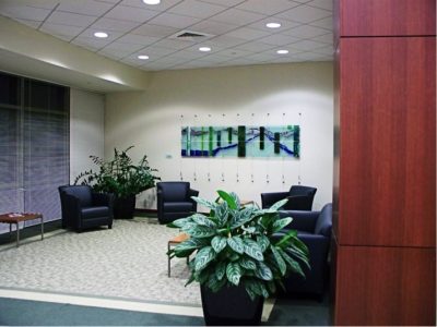 fused glass wall mural